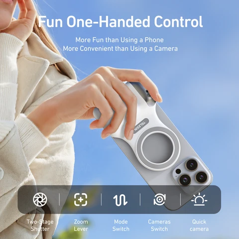 Магнитная поездка на телефон Fun Shot |   Держатель для телефона для смартфонов Samsung/Android |   Аксессуары для видеосъемки