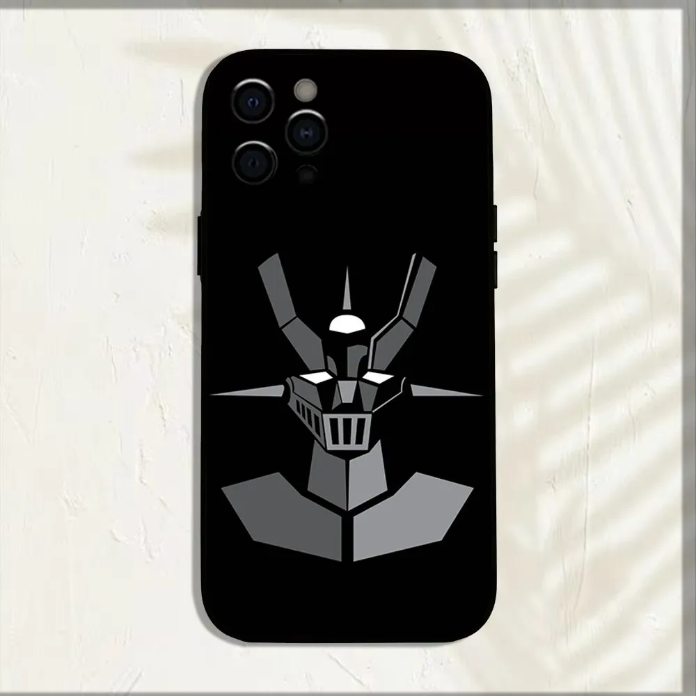 Чехол для телефона с аниме роботом G-Goldorak iPhone 16 15 14 13 12 11 Pro X XS Max XR Plus мягкий черный