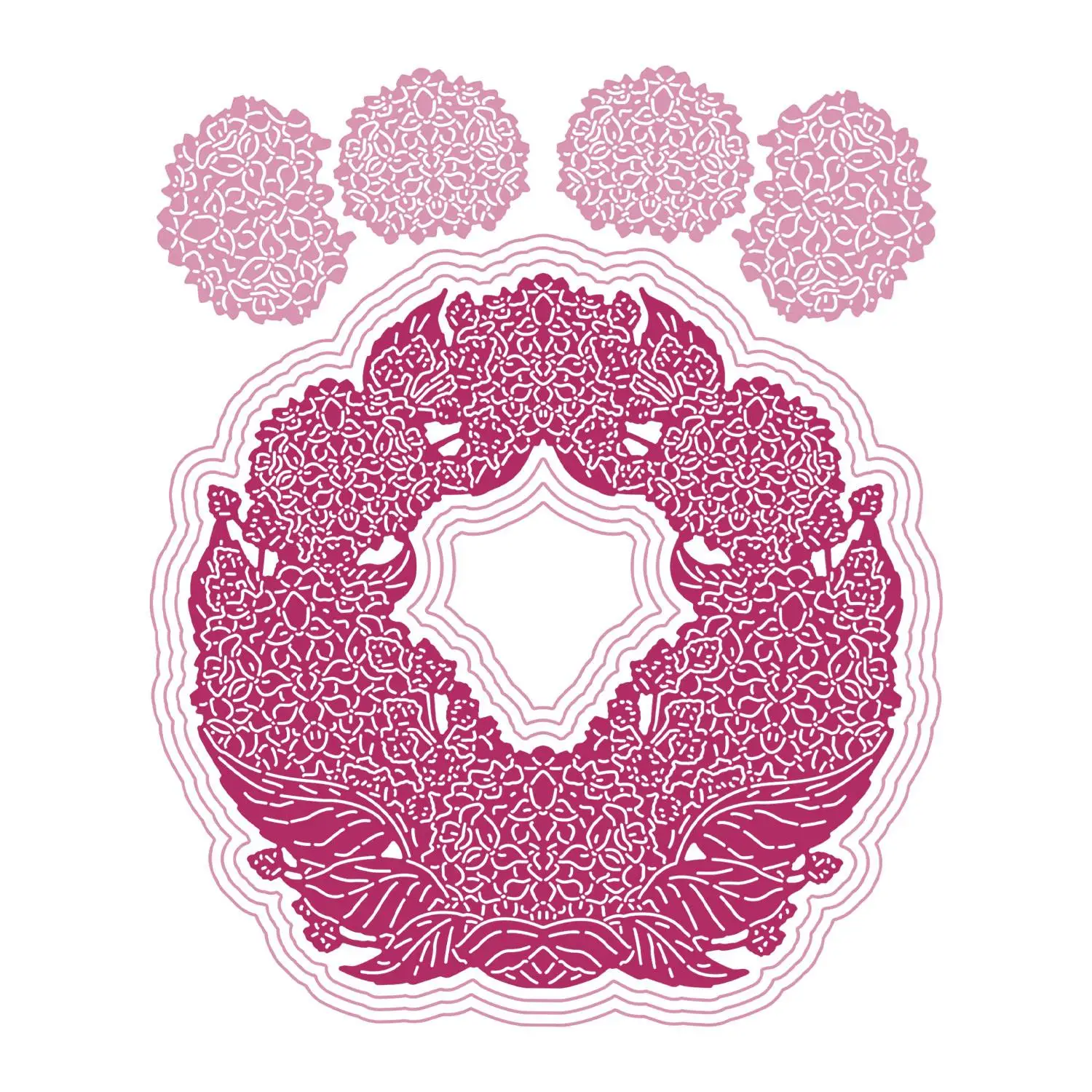 

Wholesome Hydrangeas New Metal Cutting Dies Scrapbook Embossed Paper Card Album Diy Craft Template Decoration 2022 Arrival