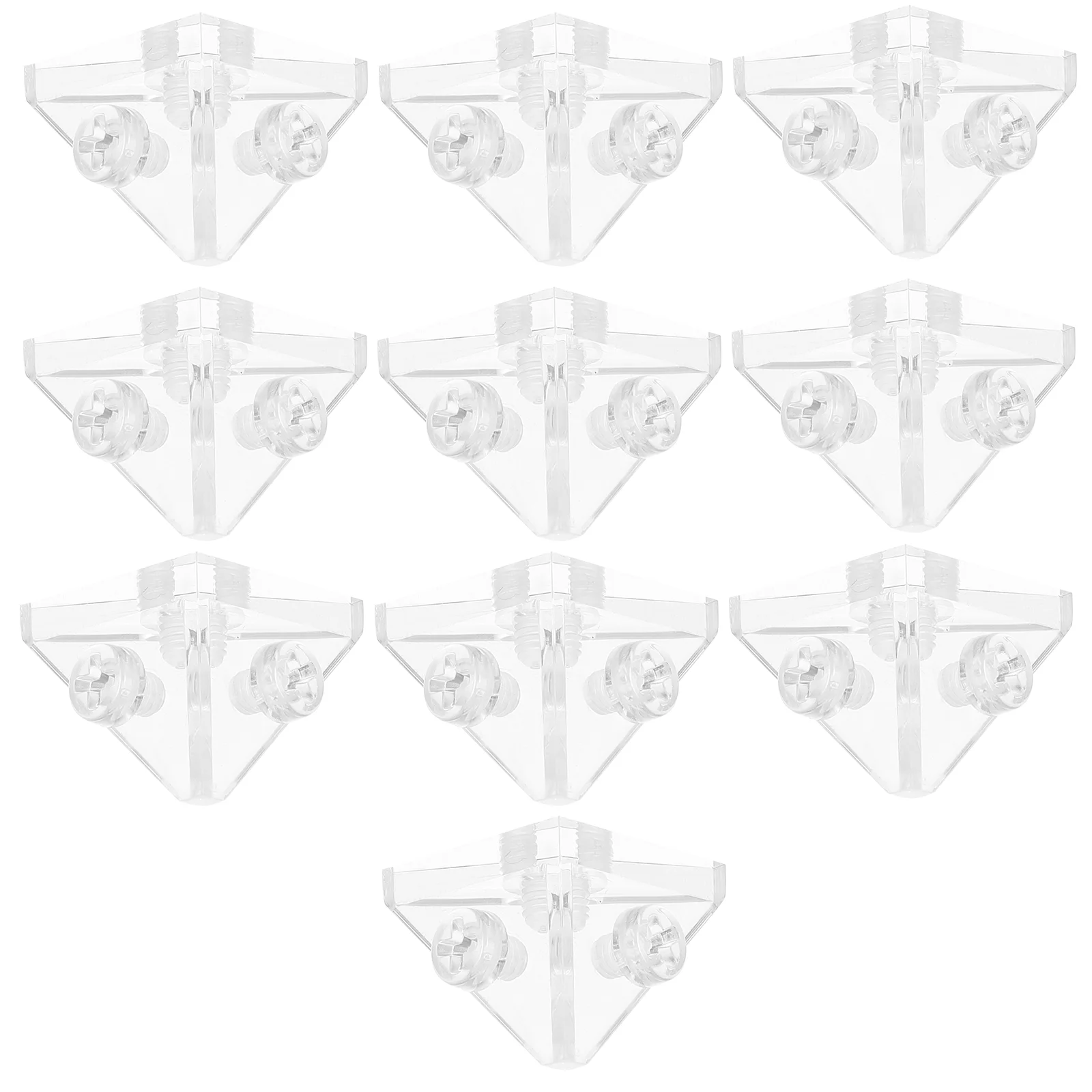 10 шт. акриловая коробка с внутренними зубцами прозрачная витрина угловой