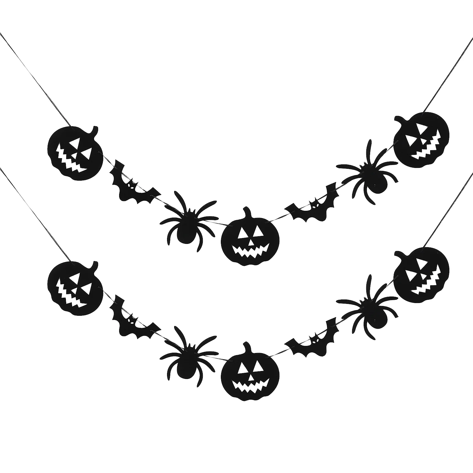 

Halloween Pull Flag Indoor Decor Party Supply Layout Decorative Banner Hanging Ornament Decorations