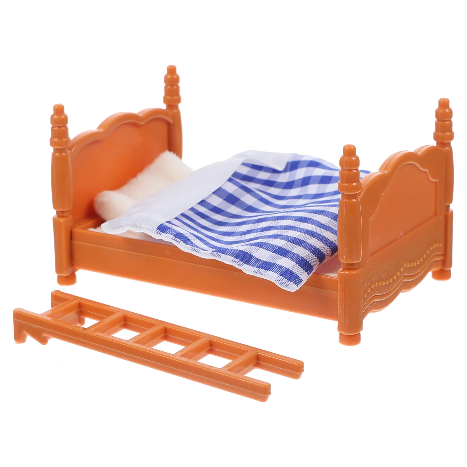 

Bed Model Kids Room Decor Mini House Adornment Crafts Toy Miniature Ornament Furniture Models Cloth Dolls