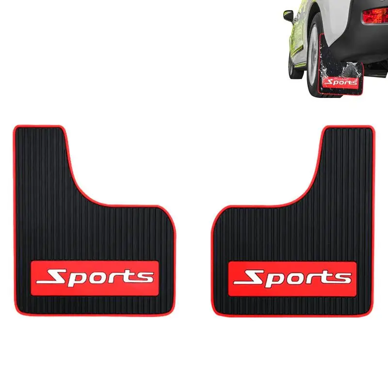 

Mud Flaps For Trucks 2pcs Soft Automotive Mud Guard Car Mud Flaps Universal Black Splash Guards PVC Mud Guard For No Collision