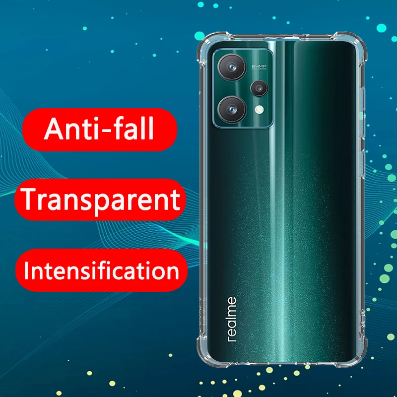 

Airbag Shockproof Fine hole Transparent Phone Case For Realme 9 Pro case Anti-drop Lens Protection Clear Case
