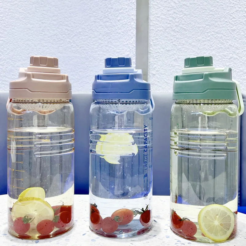 

Бутылка для воды прозрачная с ручкой, 1,5 л