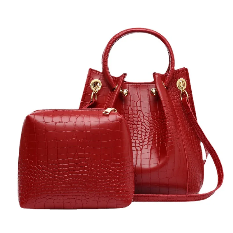 

Female Shoulder Tote Women's Bag 2022 Trend Canvas Fashion Crocodile Pattern Luxury Designer Bags for Women Handbag Crossbody
