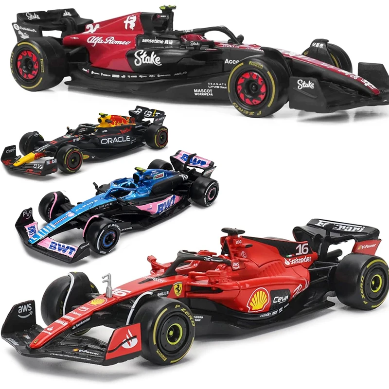 Литая Под Давлением Модель Автомобиля Bburago В Масштабе 1:43 F1 Ferrari SF23 Red Bull RB19 Alpine A523