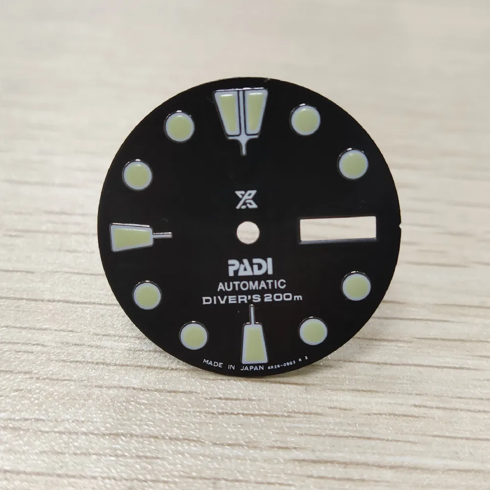 Watch accessories dial sunburst blue orange vintage nail green lume for men's diving watch MOD fit NH35/36 movement Date-day