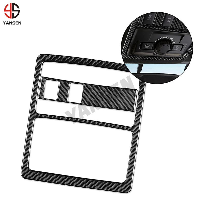 

Для 2015-2020 Toyota Tacoma, реальное углеродное волокно, автомобильная наклейка, Обложка, аксессуары для защиты интерьера автомобиля