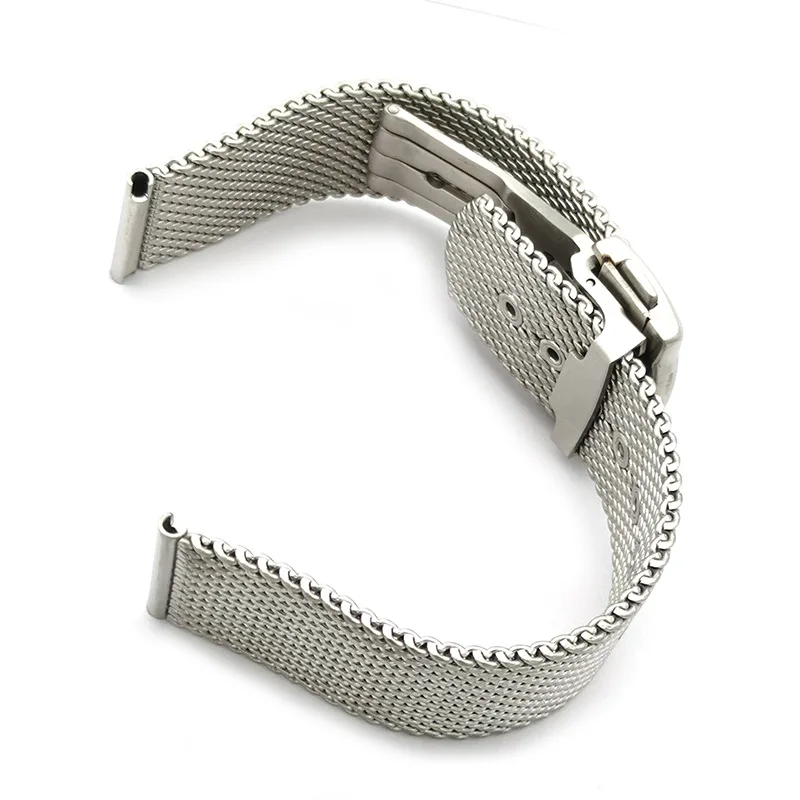 

High Quality 316L Stainless Steel 20mm Watchband for Omega 007 James Bond Seamaster 300 Watch Strap Woven Metal Bracelets