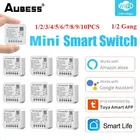 Мини-выключатель Aubess с поддержкой Wi-Fi, 12 кнопок