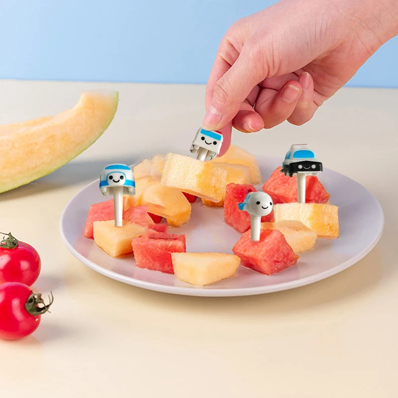 6/11 шт. пластиковые вилки для фруктов