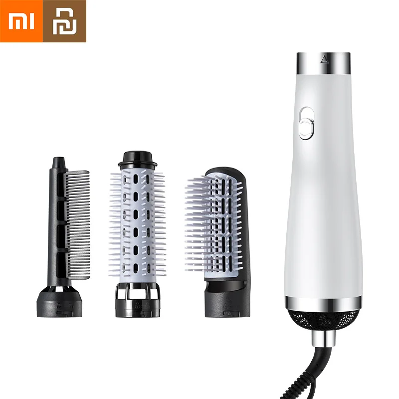 

Xiaomi Hair Dryer 3 In 1 Ionic Brush Volumizer Hair Straightener YOUPIN Hot Air Brushes Comb Curler Hairdryer Brush for Hair MI