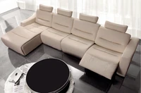 sofas modernos para sala Modern sofa set l shape sofa set designs recliner leather sofa set cinema sofaliving room furniture