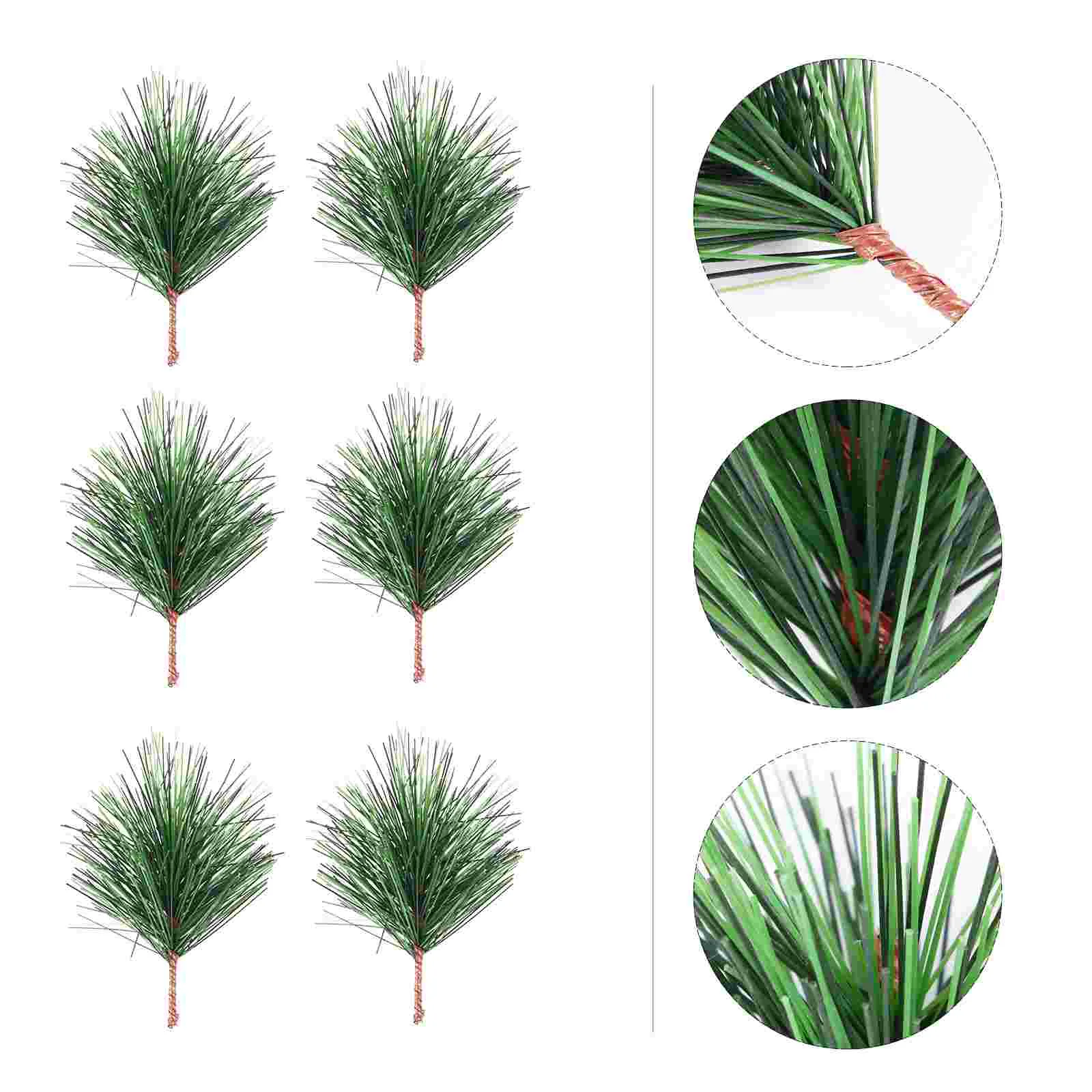 

24Pcs Creative Pine Picks Novelty Simulation Christmas Pine Branches Decors