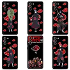 Чехол для телефона Samsung Galaxy S20, S21, FE, S22 Ultra, S10, S9, S8 Plus, S10e, Note 20, ультратонкие Силиконовые чехлы, команда Наруто Акацуки