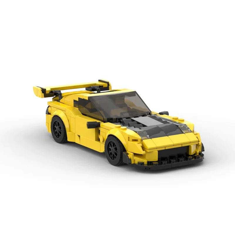 Moc Rx7 FD V2 спортивный скоростной гоночный автомобиль строительный блок кирпичная