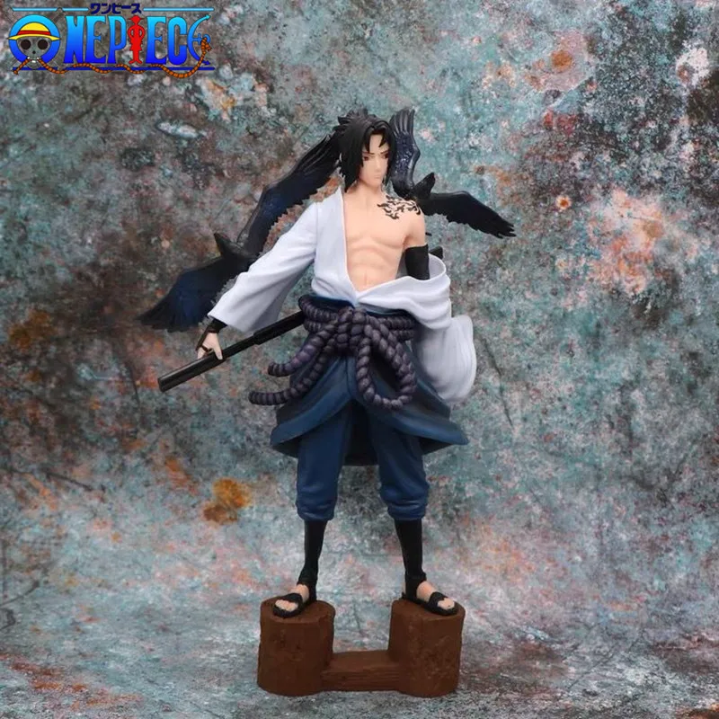 

27CM Naruto Figure Anime Antistress PVC Action Decoration Collection Uchiha Sasuke Figurine Toys Model Figurine Decortion Toys