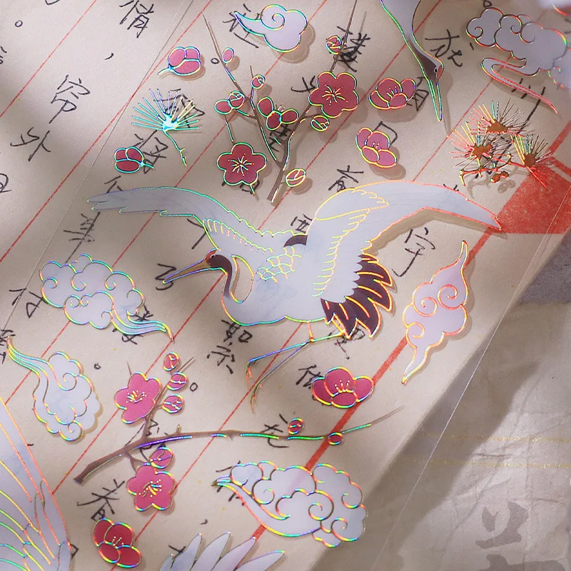 3 шт. наклейки-коллажи в китайском стиле