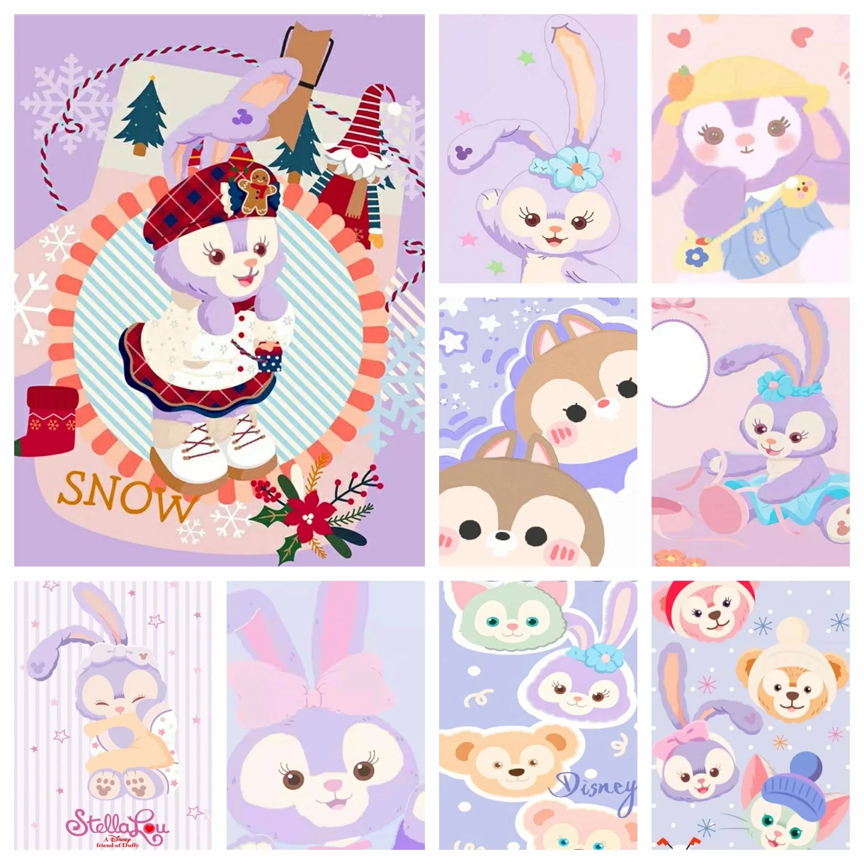 Набор Алмазной Живописи Disney Stellalou 5D DIY LinaBell Полная Область Наклеивания Без Рамки