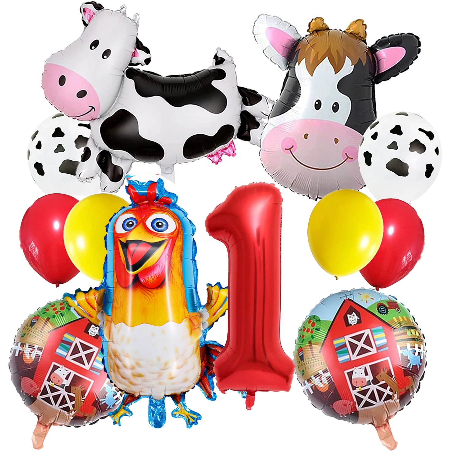 

Детские наборы декора для дня рождения "Тема сельскохозяйственных животных", бумага