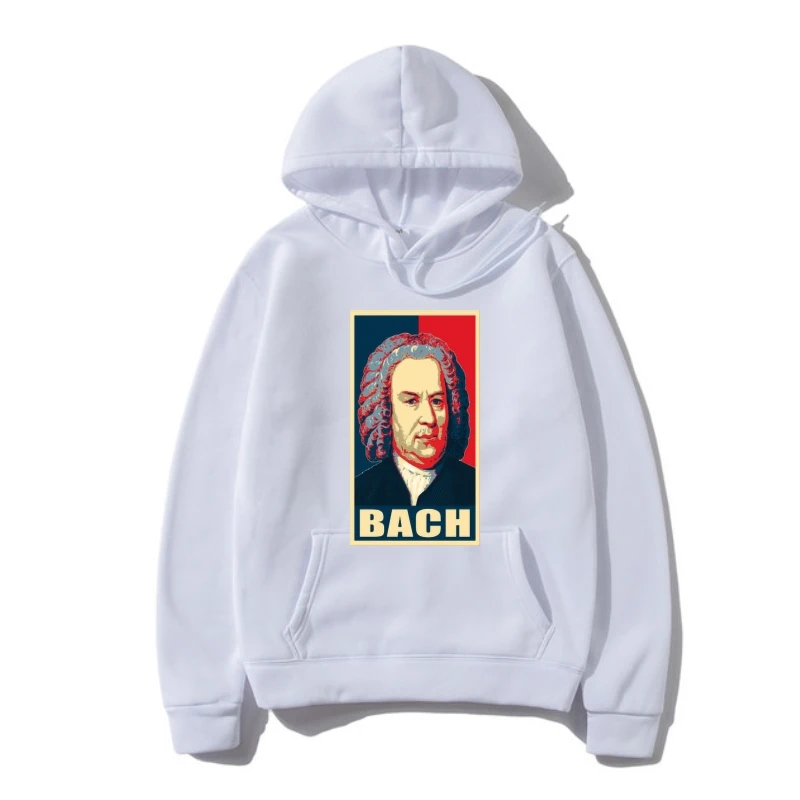 

Men Outerwear Bach Propaganda Poster Pop Ar SweatSweatshir Women Outerwear Hoodie