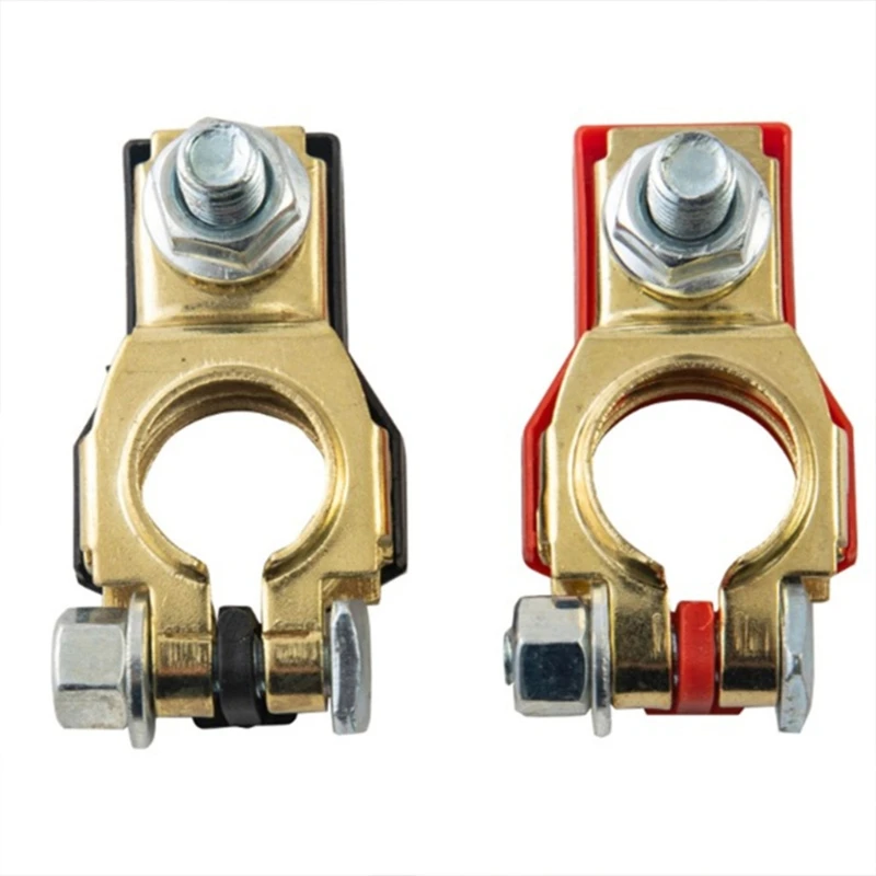 

2Pcs/Pack Durable Car Battery Terminals Connector Brass Plated Auto Terminals