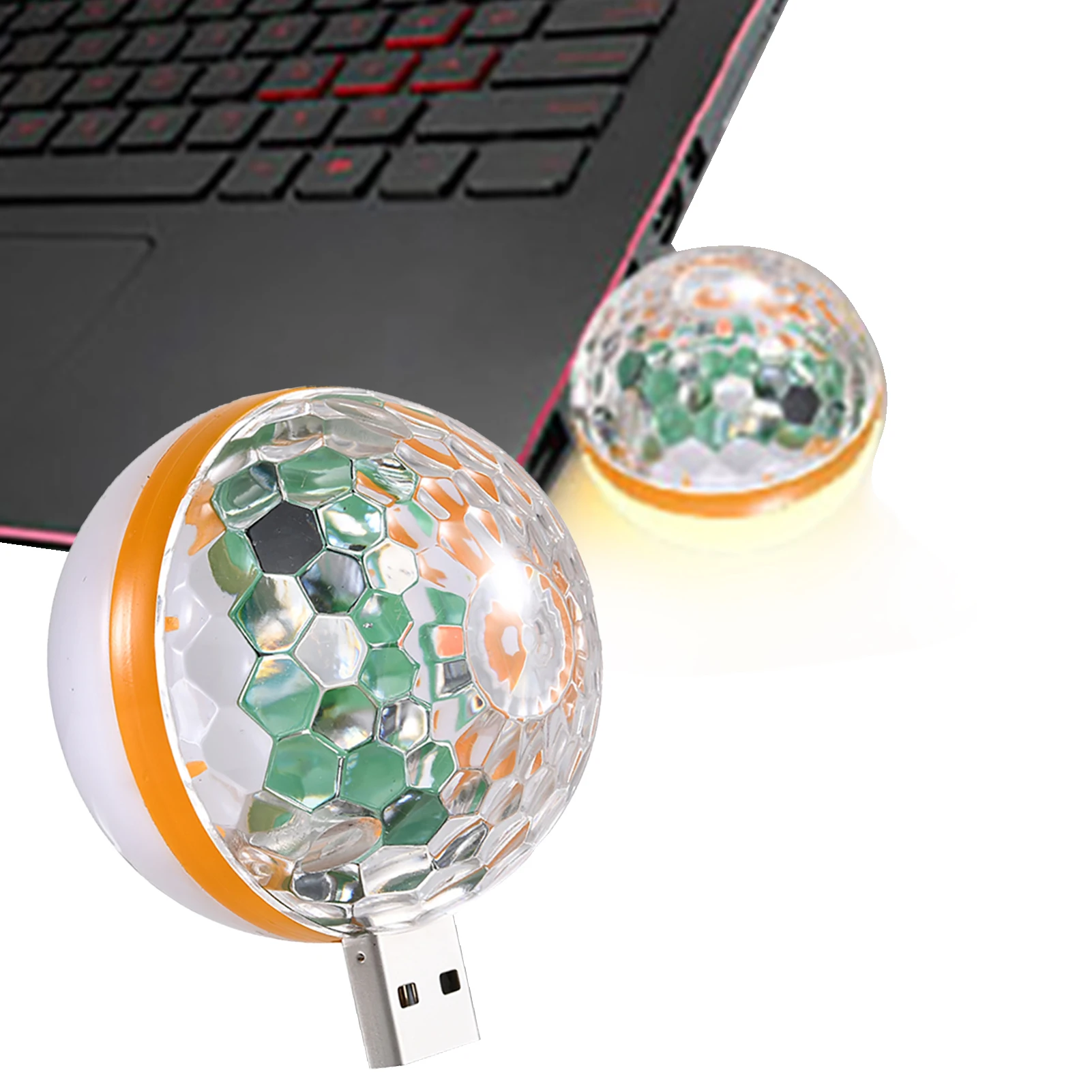 

USB Atmosphere Light USB Atmosphere Light With High-brightness Lamp Beads Disco Ball Light Car Interior Accessories Home Decor