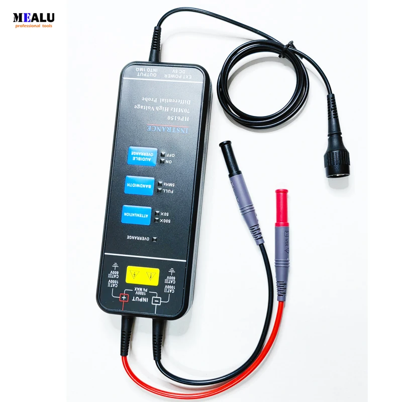 

High voltage isolation differential probe 1500V oscilloscope floats to measure the current probe