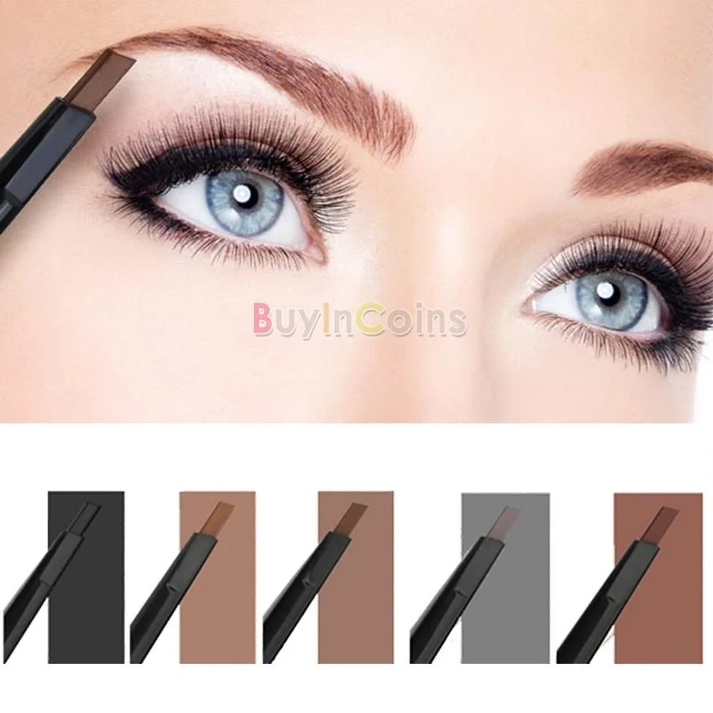 

Pro Waterproof Smooth Makeup Automatic Eyebrow Eyeliner Pencil Powder Shapper Eyebrow Pencil