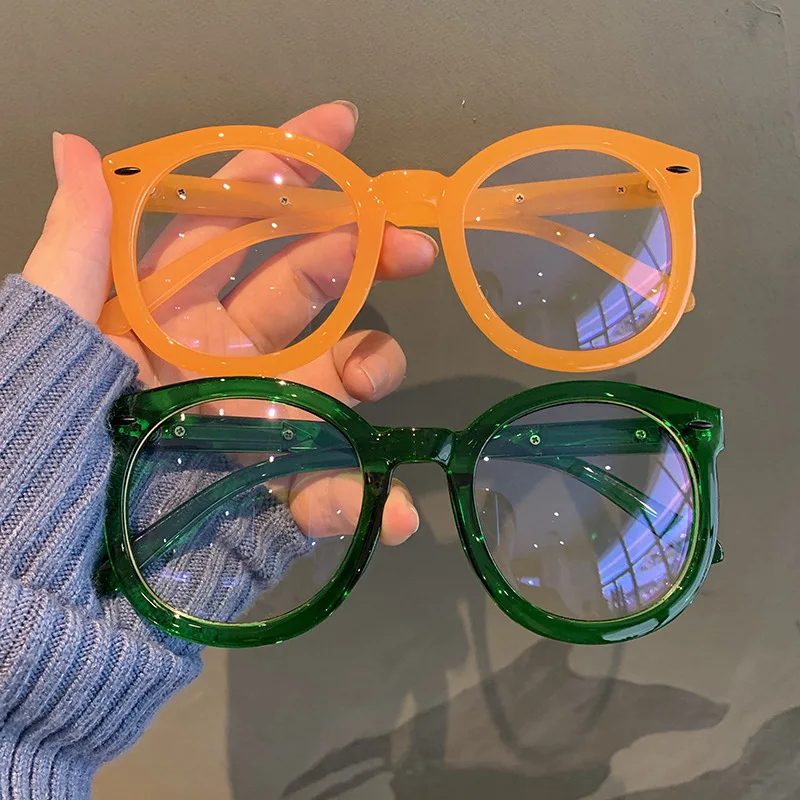 

Transparent Computer Glasses Frame Women Round Eyewear Blocking Glasses Optical Spectacle Eyeglass glasses men girls glasses
