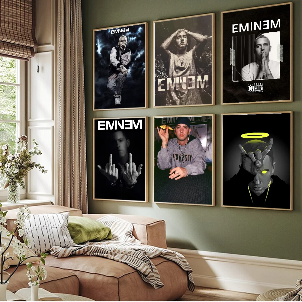 Знаменитый рэпер Эминем искусство самоклеящийся художественный постер HD