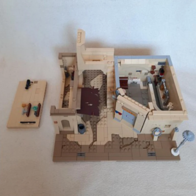 Фото 3187 деталей MOC Коронет Кантина: Модульная архитектурная модель уличной сцены, конструктор, набор для творчества, мега-мини, большая развивающая игрушка, подарок №4