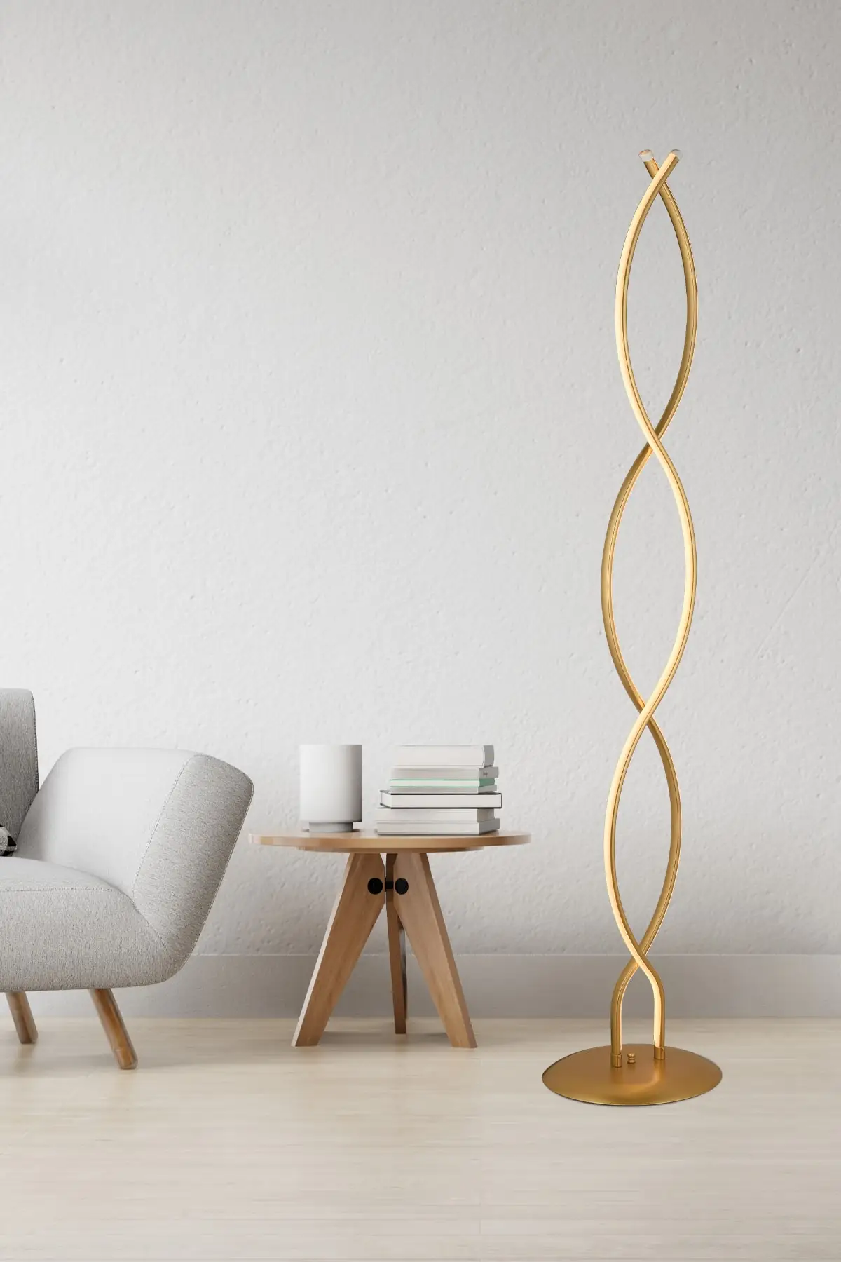 

Hera золото 64 Вт современный дизайн гостиная светодиодная металлическая напольная лампа