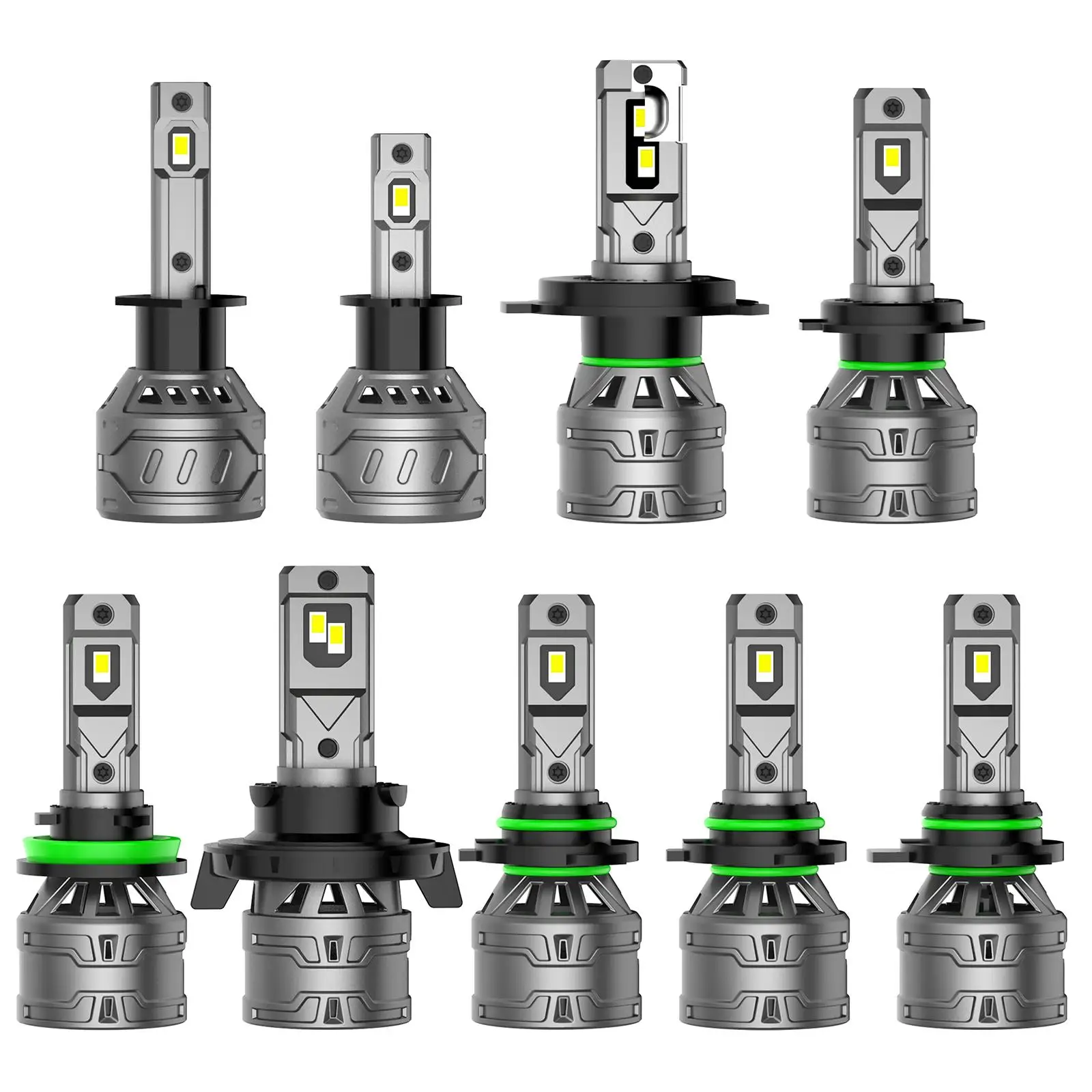 

2 Pieces LED Headlight Bulbs Brighter with Fan Mini for Automotive