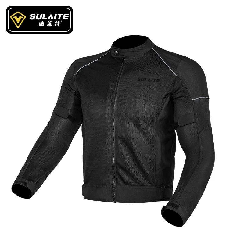 

SULAITE Motorcycle Mesh Anti-fall Rally Riding Suit Breathable Off-road Racing Suit Motorcycle Jacket Men Chaqueta Moto Verano