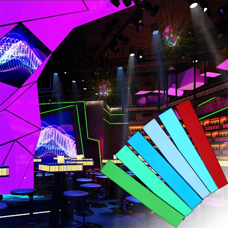 

12V Flexible EL Light Panel Electroluminescent Back Light Strip Lamp with Inverter for Home Car Party 30x5cm