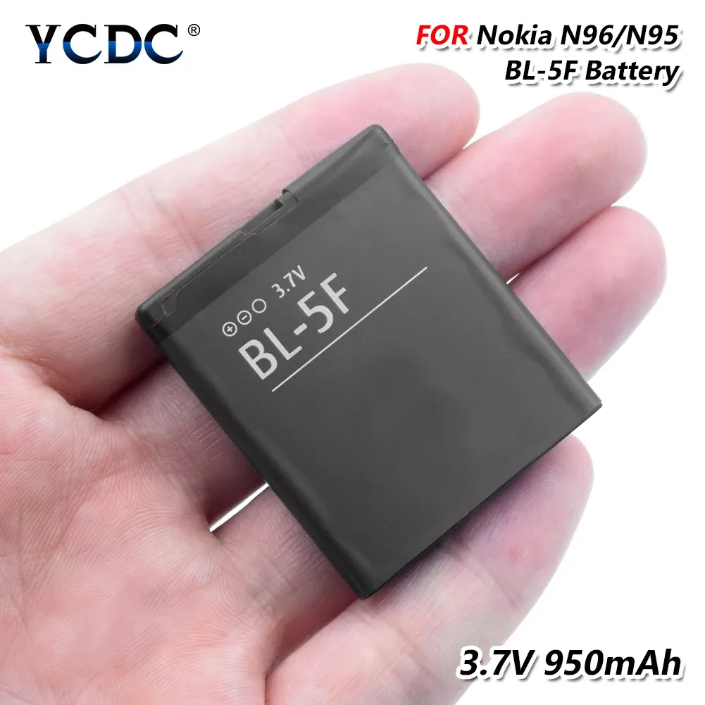 

2019 New 100% Original Mobile Phone Battery BL5F BL-5F FOR NOKIA E65 N93I N95 N96 6290 6210S X5-01 C5-01