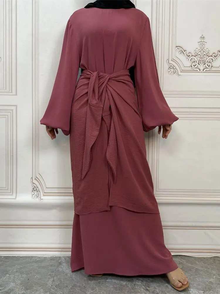Abayas For Women Ramadan Dubai Abaya Turkey Islam Muslim Sets Hijab Modest Dress Robe Longue Femme Ensembles Musulmans Vestido