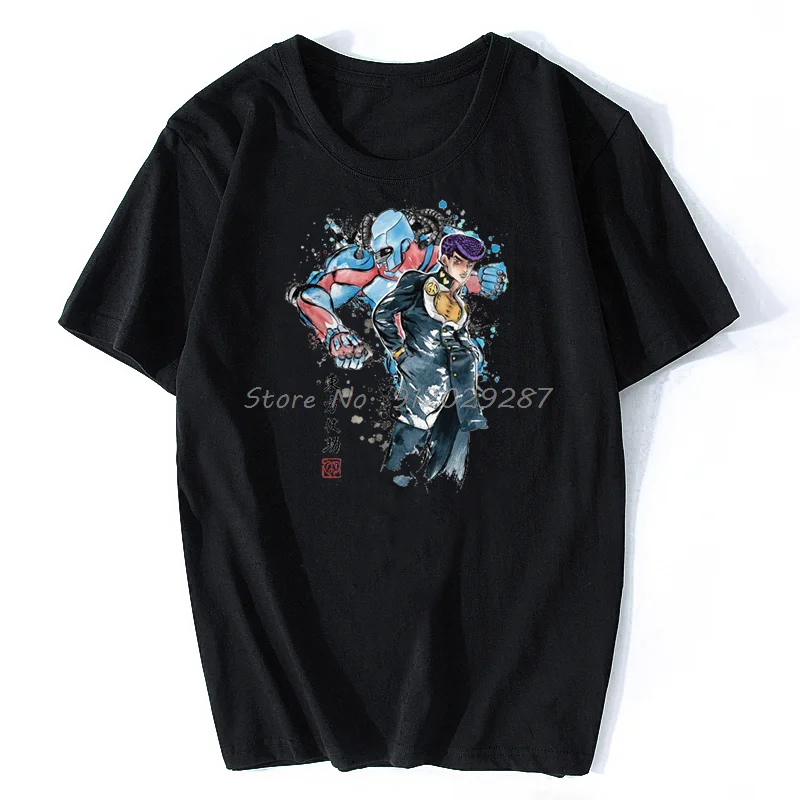 

JoJo's Bizarre Adventure Anime Restoration and Regeneration TShirt Men Grunge Harajuku Crewneck Cotton T Shirt