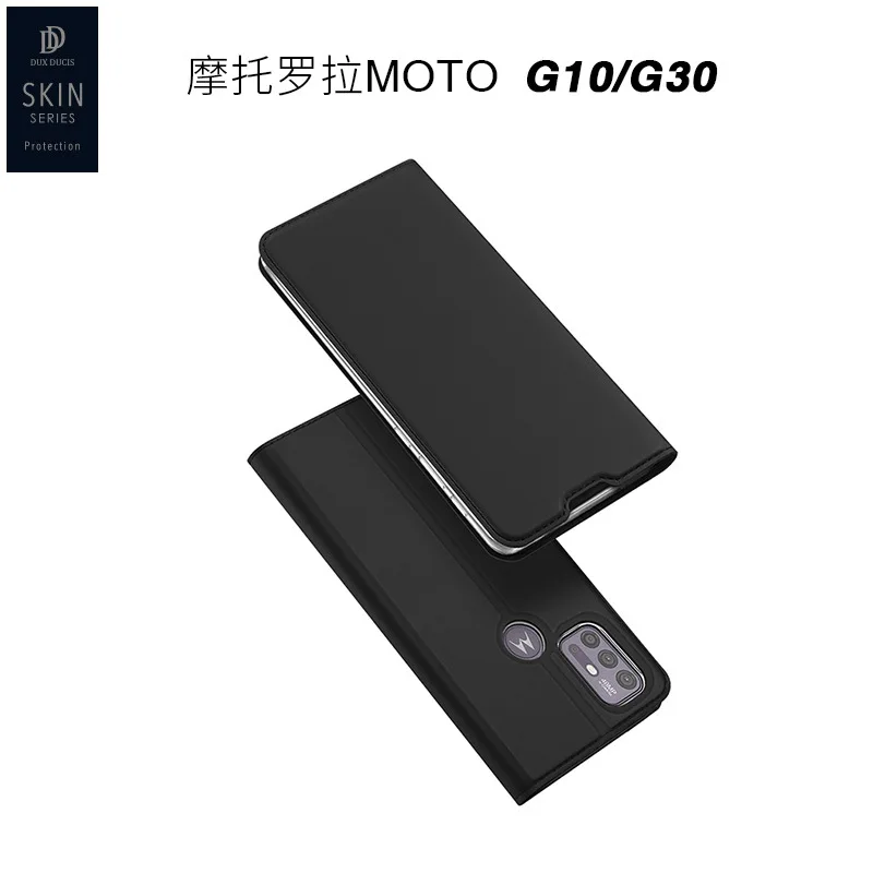 

Original Dux Ducis Pu Leather Case Luxury Thin Flip Wallet Case Cover For Motorola Moto G10 G20 G30 Phone Cases