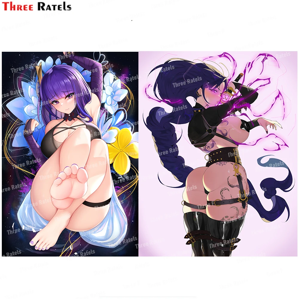 

Three Ratels I856 Yae Miko Genshin Impact Sticker And Decals Occlusion Scratch DIY Vinyl Material Decor