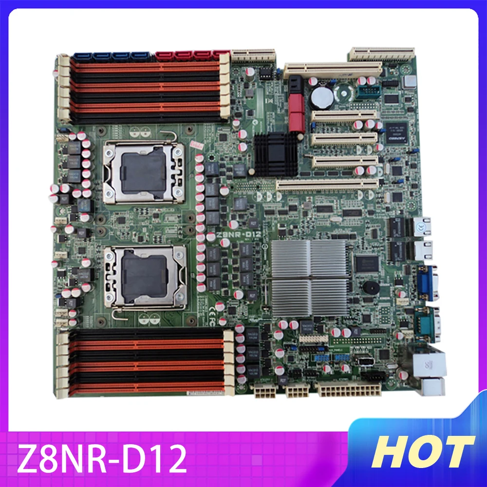 Original Server Motherboard For ASUS Z8NR-D12 Intel 5500 Socket LGA 1366 DDR3 X58 X58M Motherboard Perfect Test