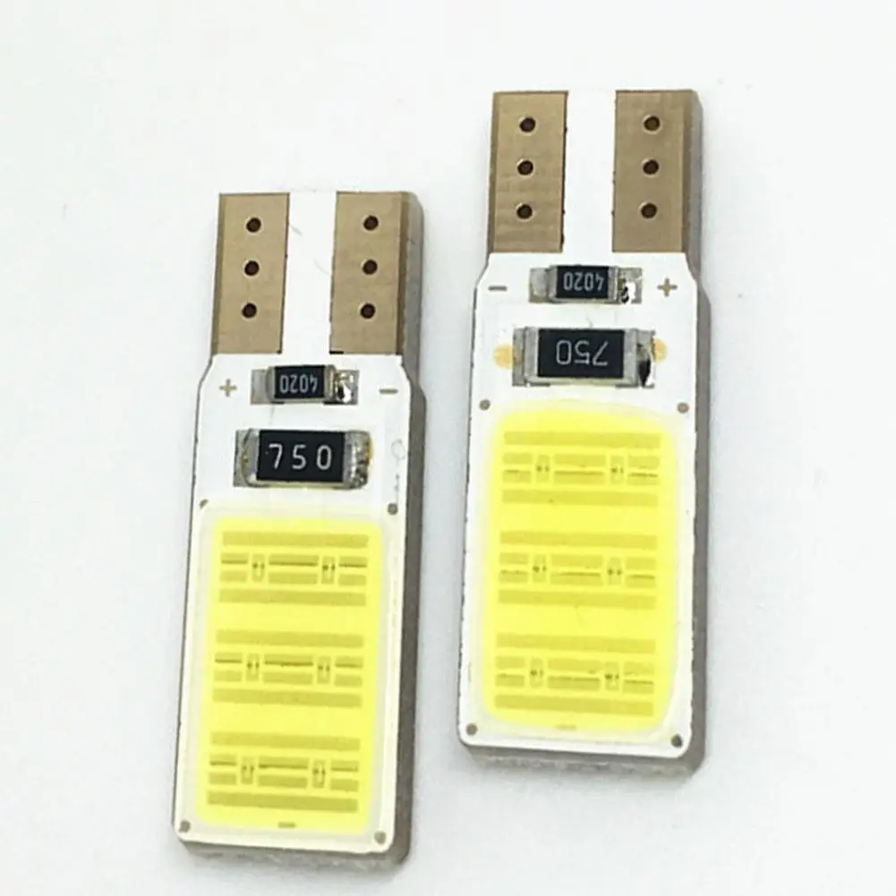 

Светодиодная лампа T10 W5w Cob, Двустороннее освещение для номерного знака, декодисветильник высосветильник освещенности, резервная лампа, 1 па...