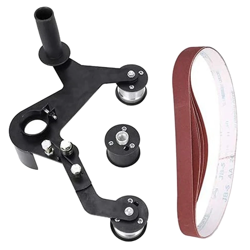 

Abrasive Belt Grinder Accessory Bracket Angle Grinder Tube Tool Adapter Bearing Iron Polishing Support Accessory