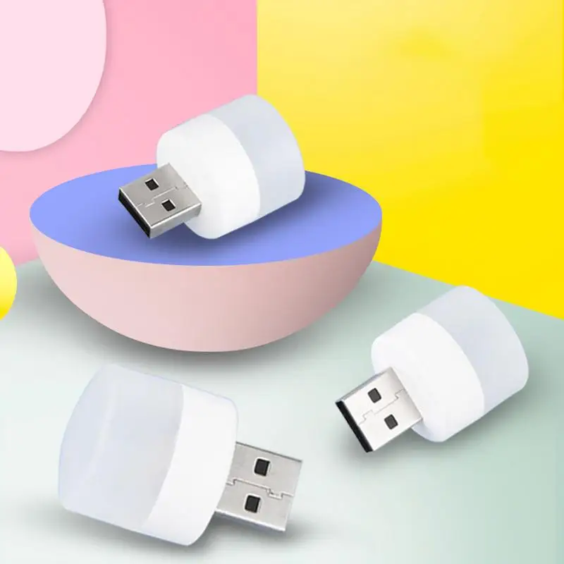 

Лампа с USB-разъемом, маленькая круглая USB лампа для чтения, ночного освещения, LED лампа для компьютера, мобильного телефона, маленькая круглая защита для глаз