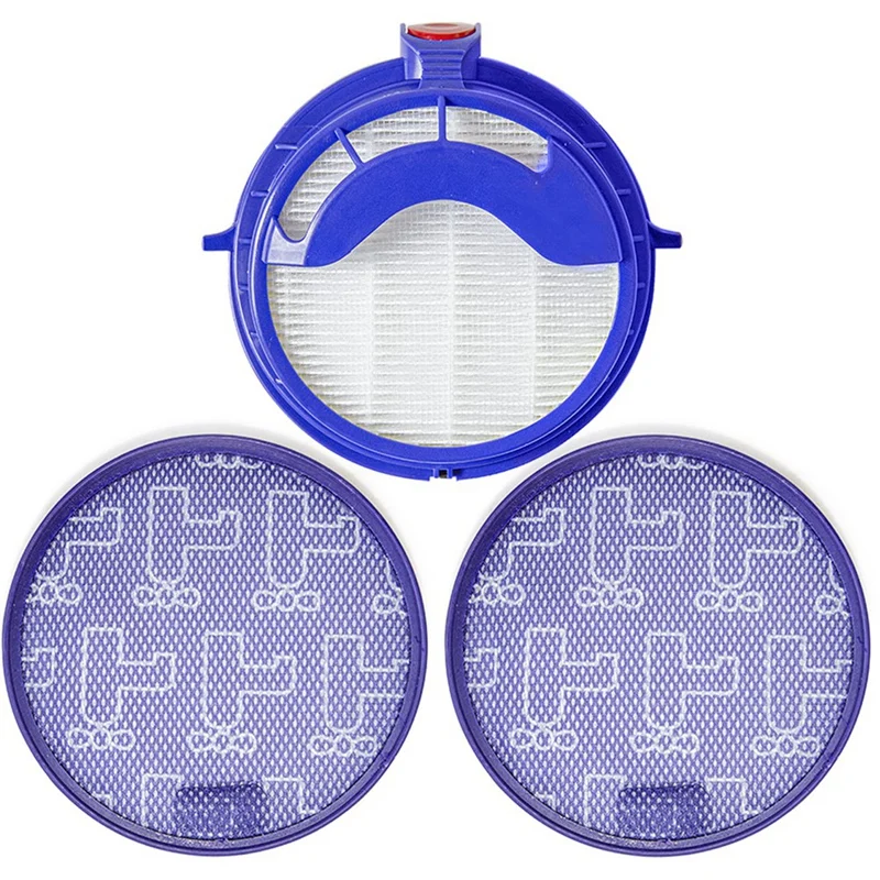 New 2PCS Pre-Filters And 1 Pack Post Motor HEPA Filter Replacement For Dyson DC25,Compare To Part 919171-02 And 916188-06