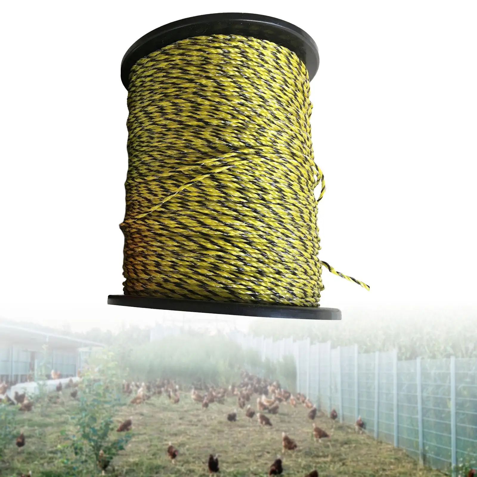 Забор Polywire для животных 400 м овца сильная надежная проводимость лошадь Polyrope