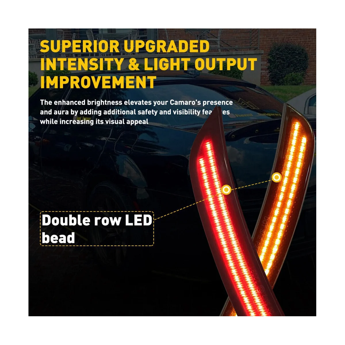 

Car Front Rear LED Side Marker Lights Smoked for 300 300C