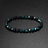 natural tiger eye facted hematite bracelet men yoga irregular health care bracelets women quartzs beads couple jewelry pulsera